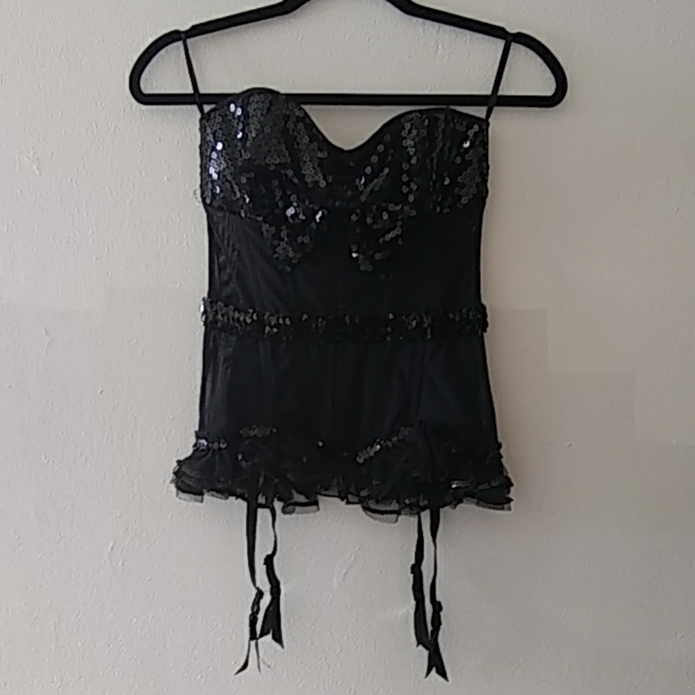 Coquette sequin bow corset S/P